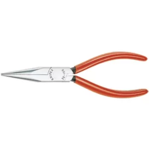 KNIPEX 5-1/2 in. Long Nose Pliers-Half Round Tips