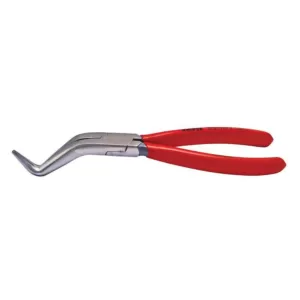 KNIPEX 8 in. Long Nose Pliers W/O Cutter-Double Angled