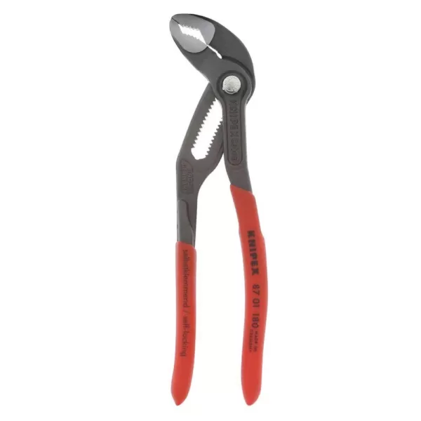KNIPEX Heavy Duty Forged Steel 7 in. Cobra Pliers with 61 HRC Teeth