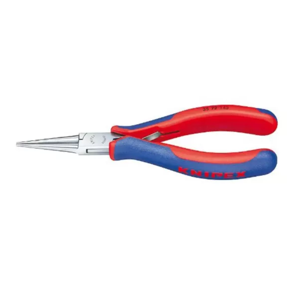 KNIPEX 5-3/4 in. Electronics Pliers-Round Tips with Comfort Grip