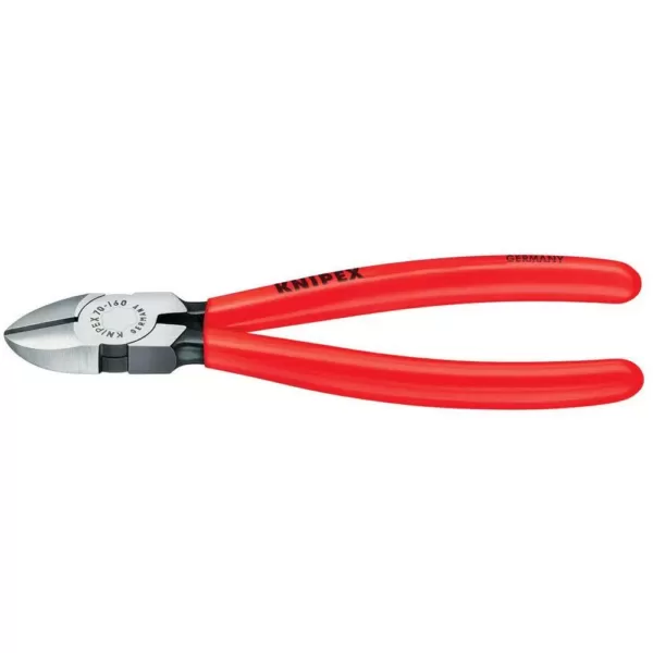 KNIPEX Heavy Duty Forged Steel 4-1/4 in. Diagonal Cutters with 62 HRC Cutting Edge