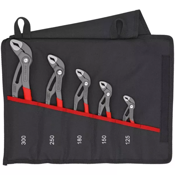 KNIPEX Cobra Pliers Set with Tool Roll (5-Piece)