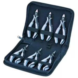 KNIPEX 6-Piece ESD Tool Set in Zipper Pouch