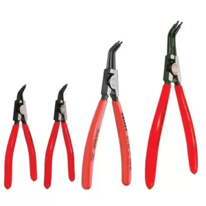 KNIPEX 4-Piece Forged Steel External Retaining Ring Pliers Set