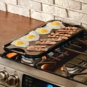 Lodge Pro-Grid 20 in. Black Cast Iron Reversible Stovetop Griddle with Handles