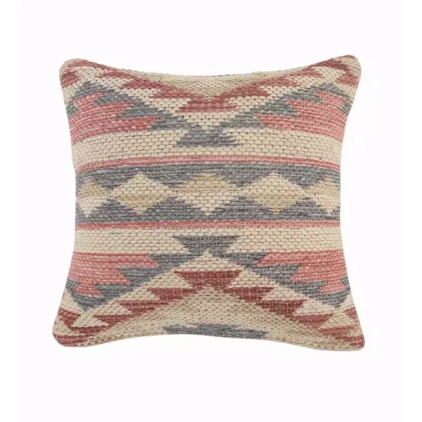 LR Home Eclectic Multi-color Southwest Cozy Polyfill 18 in. x 18 in. Throw Pillow