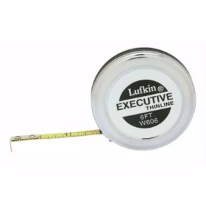Lufkin 1/4 in. x 6 ft. Executive Thinline Pocket Tape Measure