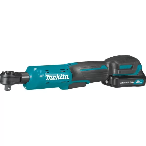 Makita 2.0 Ah 12-Volt MAX CXT Lithium-Ion Cordless 3/8 in./1/4 in. Sq. Drive Ratchet Kit