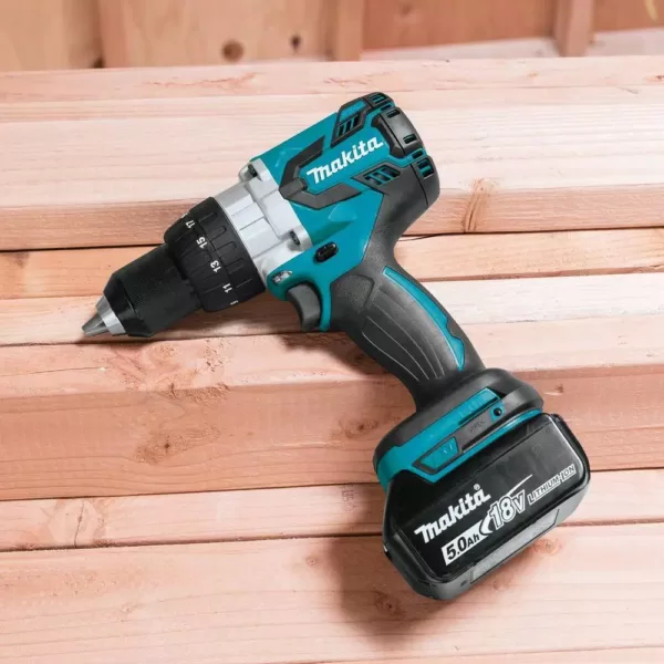 Makita 18-Volt LXT Lithium-Ion Brushless Cordless 1/2 in. Driver Drill Kit 5.0Ah