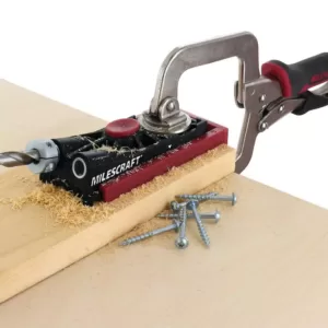 Milescraft PocketJig200 Complete Pocket Hole Kit with Jig, Bit, Screws and Drivers