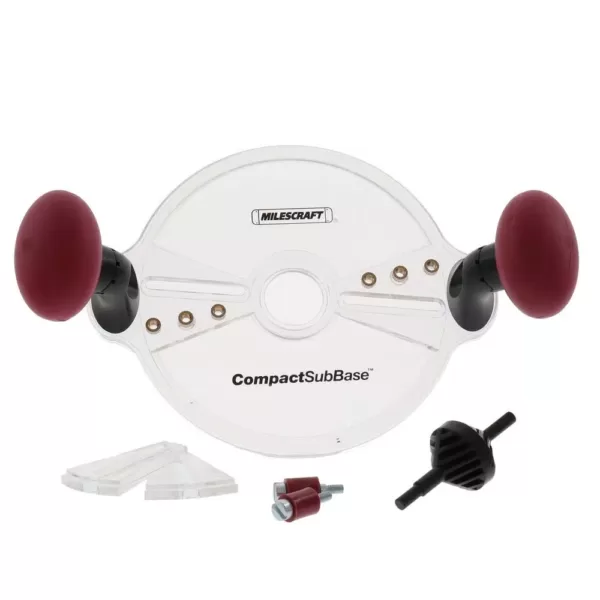 Milescraft CompactSubBase Compact Router Attachment for Standard 1-3/16 in. Dia Bushings