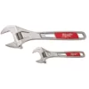 Milwaukee 6 in. and 10 in. Adjustable Wrench (2-Pack)