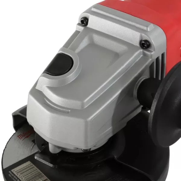 Milwaukee 11 Amp Corded 4-1/2 in. Small Angle Grinder with Lock-On Paddle Switch