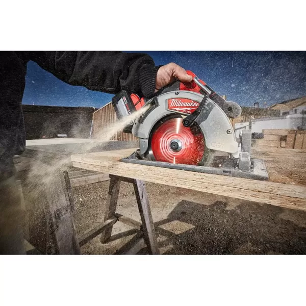 Milwaukee M18 FUEL 18-Volt Lithium-Ion Brushless 7-1/4 in. Cordless Circular Saw/Jigsaw/Compact Router Combo Kit (3-Tool)