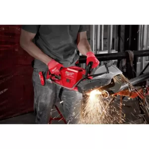 Milwaukee M18 FUEL ONE-KEY 18-Volt Lithium-Ion Brushless Cordless 9 in. Cut Off Saw Kit with Switch Tank Backpack Water Supply Kit