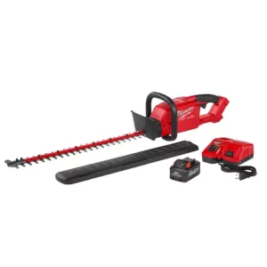 Milwaukee M18 FUEL 24 in. 18-Volt Lithium-Ion Brushless Cordless Hedge Trimmer Kit with 8.0 Ah Battery and Rapid Charger