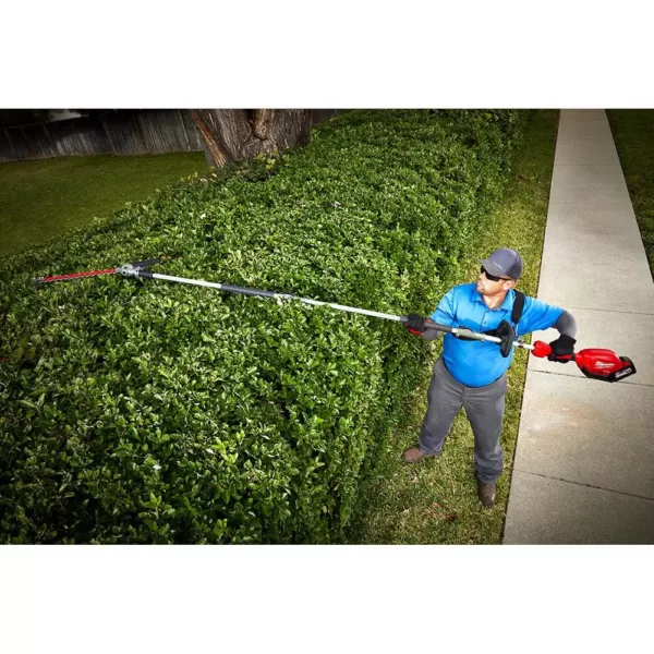 Milwaukee M18 FUEL 18-Volt Lithium-Ion Cordless Brushless String Grass Trimmer with Pole Saw, Hedge Trimmer, Edger Attachments