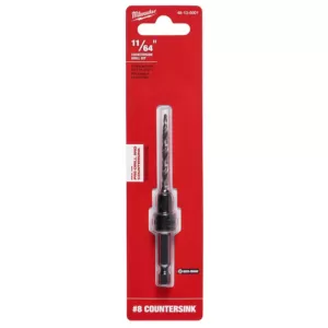 Milwaukee #8 Countersink with 11/64 in. High Speed Steel Drill Bit