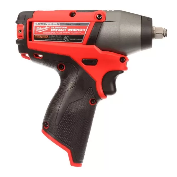 Milwaukee M12 FUEL 12-Volt Lithium-Ion Brushless Cordless 3/8 in. Impact Wrench (Tool-Only)