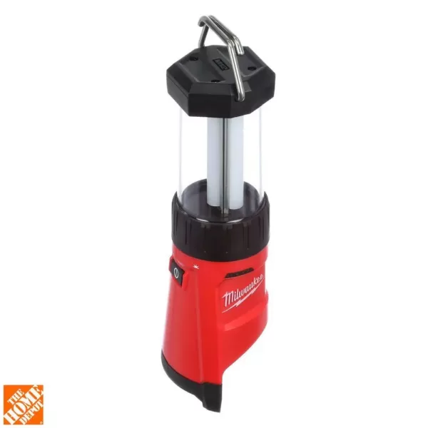 Milwaukee M12 12-Volt Lithium-Ion Cordless 400-Lumen LED Lantern/Flood Light with M12 Jobsite Speaker and 3.0 Ah Battery