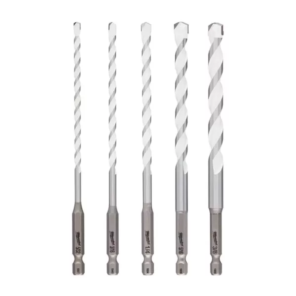 Milwaukee SHOCKWAVE Carbide Multi-Material Drill Bits Set (5-Pack)