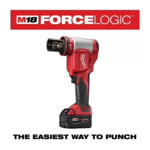 Milwaukee M18 18-Volt Lithium-Ion 1/2 in. to 4 in. Force Logic High Capacity Cordless Knockout Tool Kit with FUEL Bandsaw