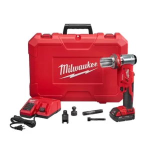 Milwaukee M18 18-Volt Lithium-Ion Cordless FORCE LOGIC 6 Ton Knockout Tool Kit w/(1) 2.0Ah Battery and Accessories