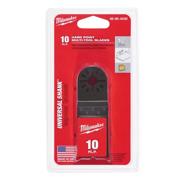 Milwaukee 1-5/8 in. Oscillating Tool Blade For Wood Cutting (10-Pack)