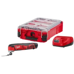 Milwaukee M12 12-Volt Lithium-Ion Cordless Oscillating Multi-Tool Kit with (1) 1.5Ah Battery, Charger and Packout Case