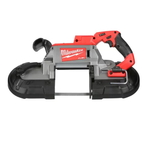 Milwaukee M18 FUEL 18-Volt Lithium-Ion Brushless Cordless Deep Cut Band Saw and Grinder with Two 6.0 Ah Batteries