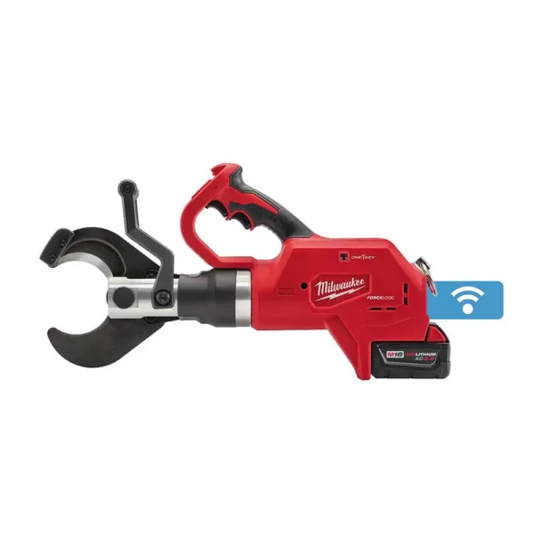 Milwaukee M18 18-Volt Lithium-Ion Cordless FORCE LOGIC 3 in. Underground Cable Cutter W/ (1) 5.0Ah Battery, Charger, Tool Bag