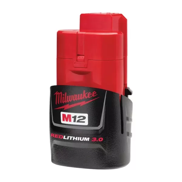 Milwaukee M12 12-Volt Lithium-Ion Extended Capacity Battery Pack Combo W/ 6.0Ah and 3.0Ah Batteries