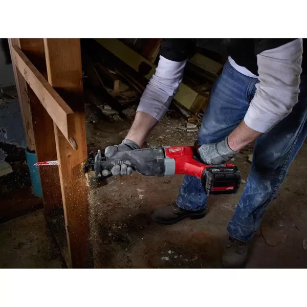 Milwaukee M18 18-Volt Lithium-Ion Cordless Drill Driver/Impact Driver Combo Kit (2-Tool) with 2 Batteries and Reciprocating Saw