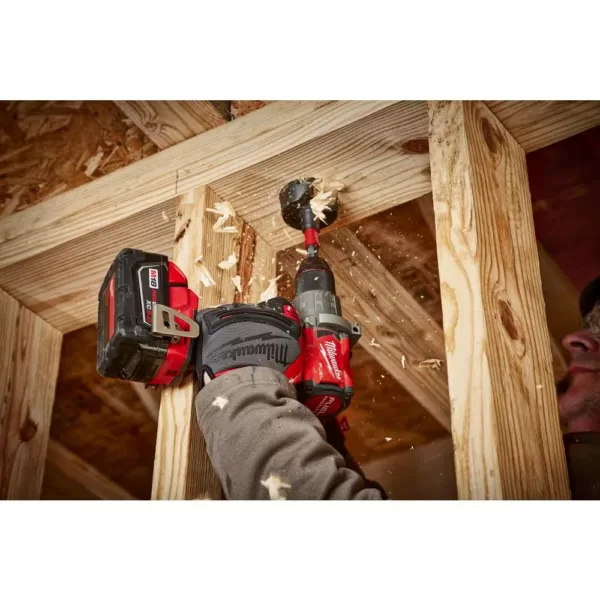 Milwaukee M18 FUEL 18-Volt Lithium-Ion Brushless Cordless Hammer Drill/6-1/2 in. Circular Saw/ Impact Driver with 4-Batteries