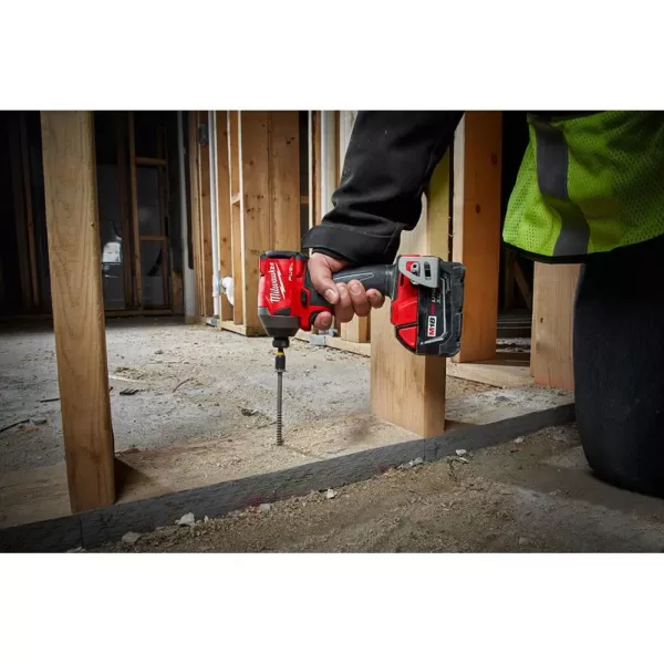 Milwaukee M18 FUEL 18-Volt Lithium-Ion Brushless Cordless Hammer Drill and Impact Driver Combo Kit (2-Tool) w/ 18G Brad Nailer
