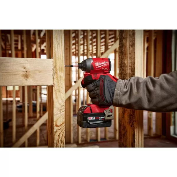 Milwaukee M18 FUEL 18-Volt Lithium-Ion Brushless Cordless Hammer Drill and Impact Driver Combo Kit (2-Tool) with Circular Saw