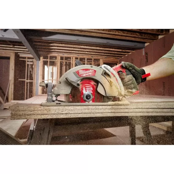 Milwaukee M18 FUEL 18-Volt Lithium-Ion Brushless Cordless Hammer Drill and Impact Driver Combo Kit (2-Tool) with Circular Saw