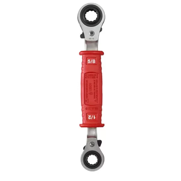 Milwaukee Linemans 4-in-1 Insulated Ratcheting Box Wrench