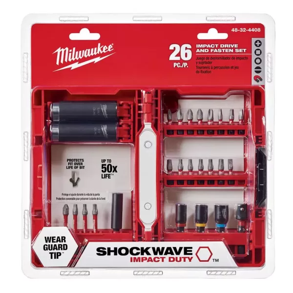 Milwaukee Shockwave Impact Duty Drill and Drive Set (26-Piece)