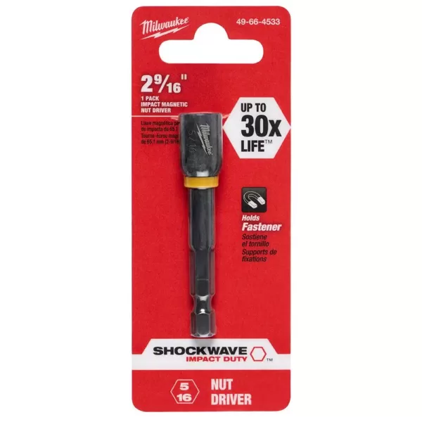 Milwaukee Shockwave 5/16 in. x 2-9/16 in. Magnetic Nut Driver