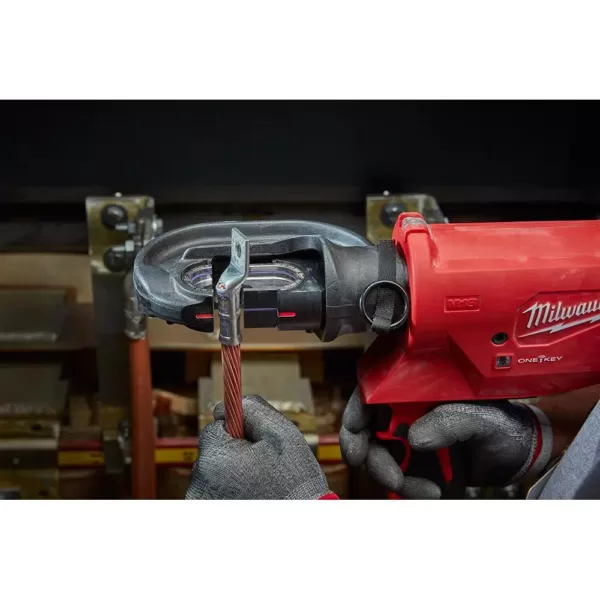 Milwaukee M18 18-Volt Lithium-Ion Cordless FORCE LOGIC 750 MCM Crimper Kit with EXACT #6 750 MCM Al Dies and M18 FUEL Combo Kit