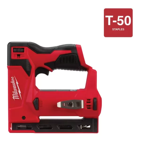 Milwaukee M12 12-Volt Lithium-Ion Cordless 3/8 in. Crown Stapler (Tool-Only)