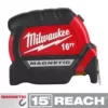 Milwaukee 16 ft. x 1 in. Compact Magnetic Tape Measure with 15 ft. Reach