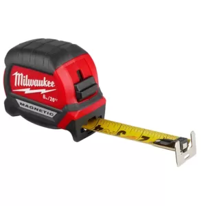 Milwaukee 8 m/26 ft. x 1 in. Compact Magnetic Tape Measure with 15 ft. Reach