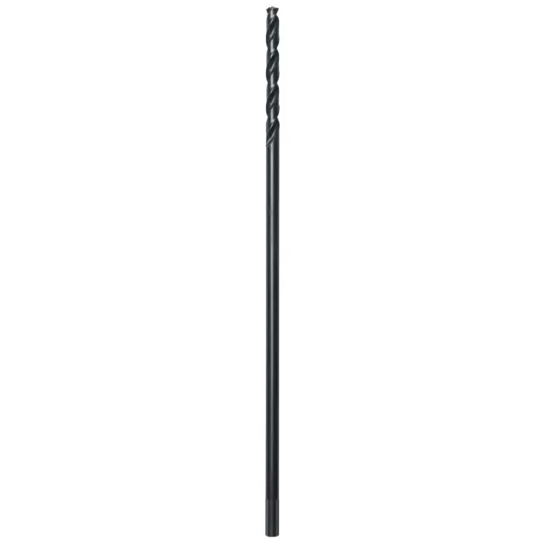 Milwaukee 1/4 in. x 12 in. Thunderbolt Aircraft Length Black Oxide Drill Bit