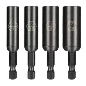 Montana Brand Extended Magnetic Nut Driver Set (4-Piece)