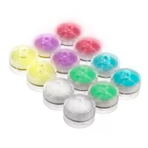 Lavish Home Waterproof LED Color Changing Tealights (12-Pack)