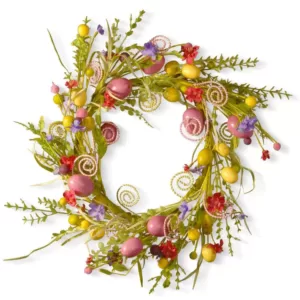 National Tree Company 24 in. Garden Accents Easter Wreath