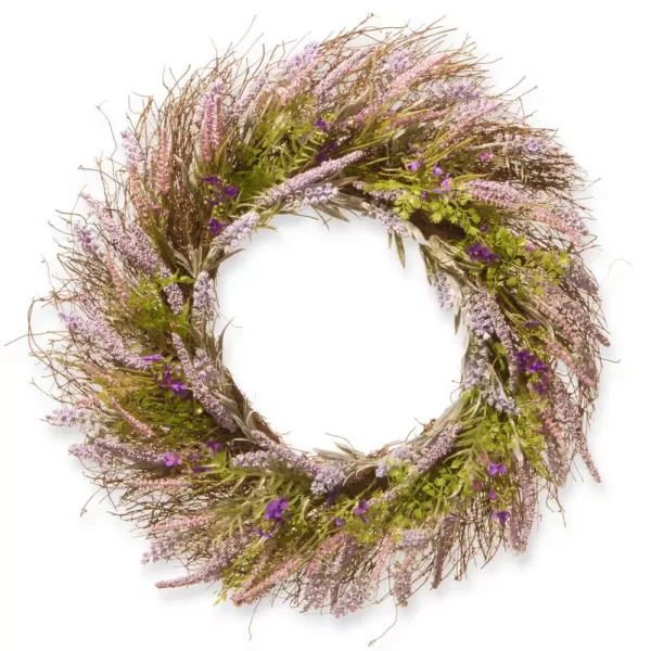 National Tree Company 24 in. Lavender Wreath