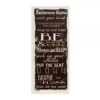 Stupell Industries 7 in. x 17 in. "Bathroom Rules Chocolate White" by Taylor Greene Printed Wood Wall Art